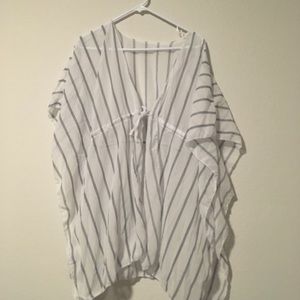 Striped Sweater Wrap